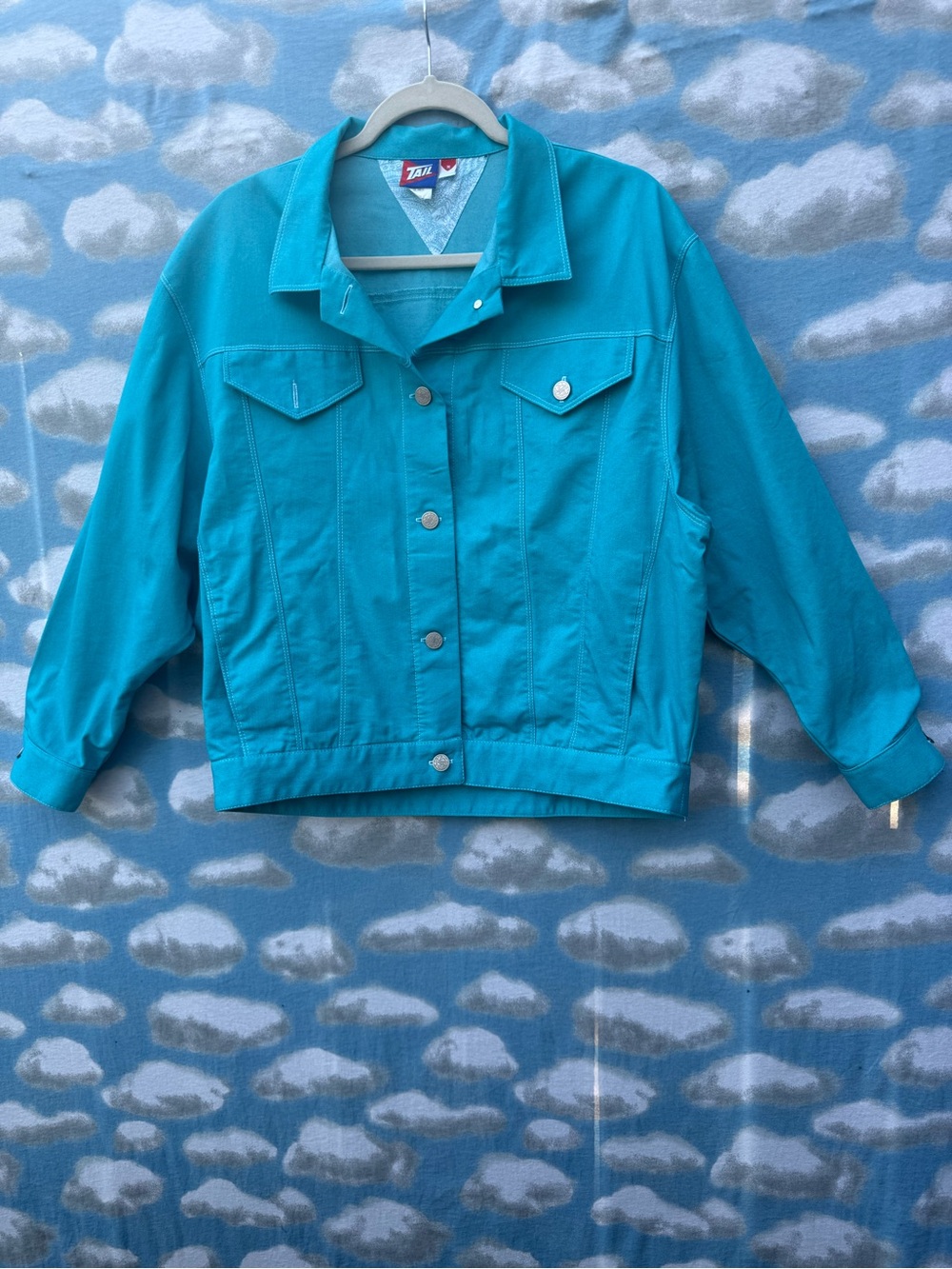 VINTAGE Tail Turquoise Jacket Size M - Retro Athleisure (Read Flaws)